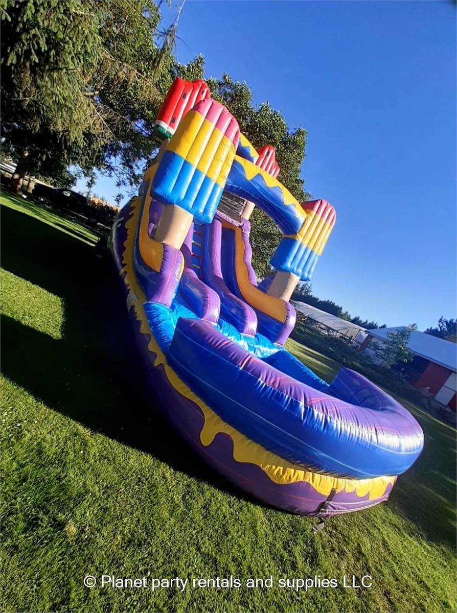 Dual ice cream water slide Bounce houses and party supplies in Salem
