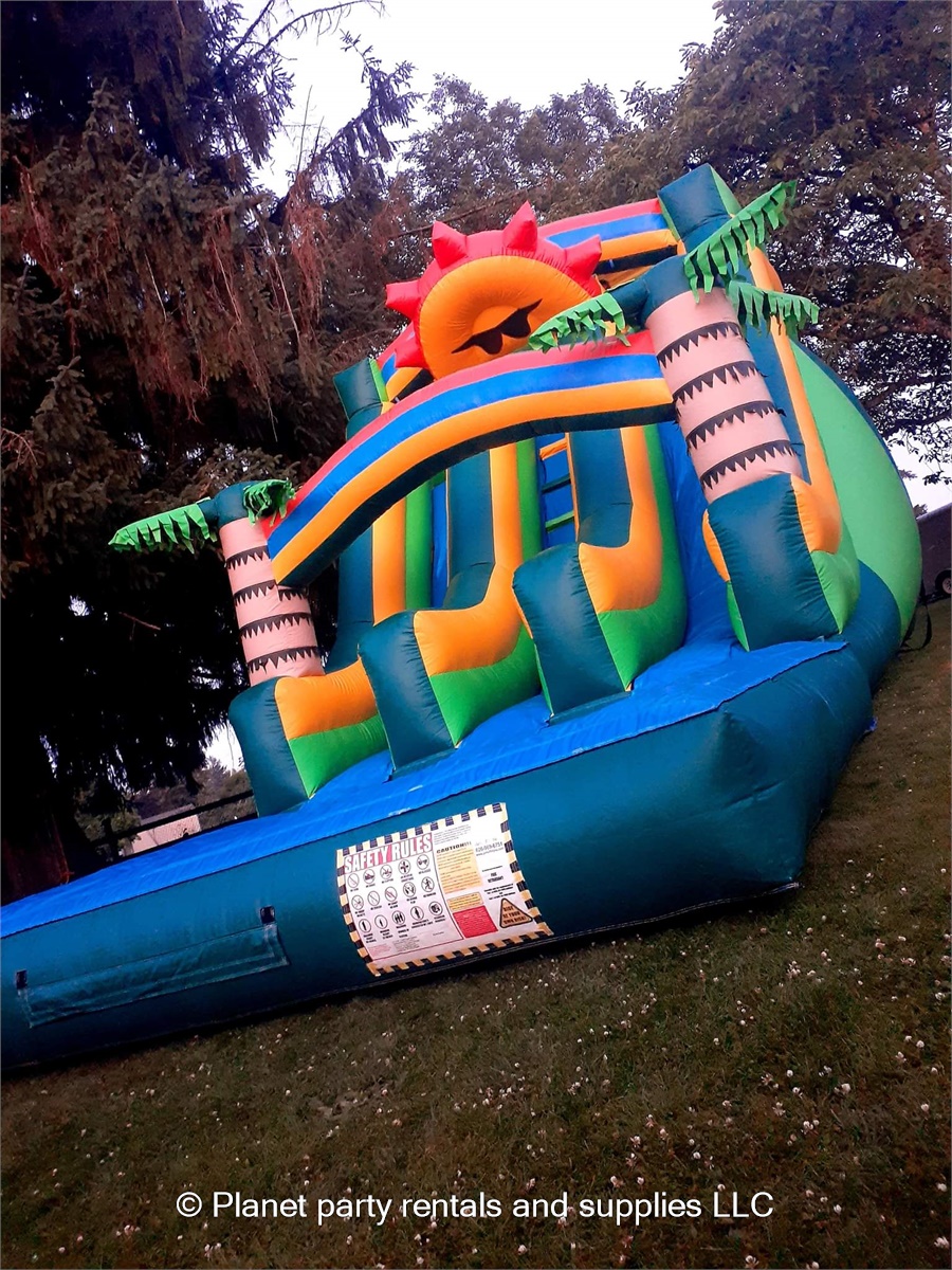 Dual Sun water Slide Bounce houses and party supplies in Salem