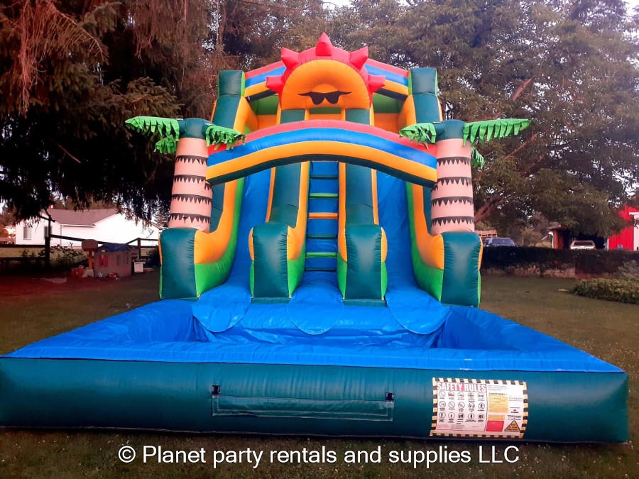 Dual Sun water Slide Bounce houses and party supplies in Salem