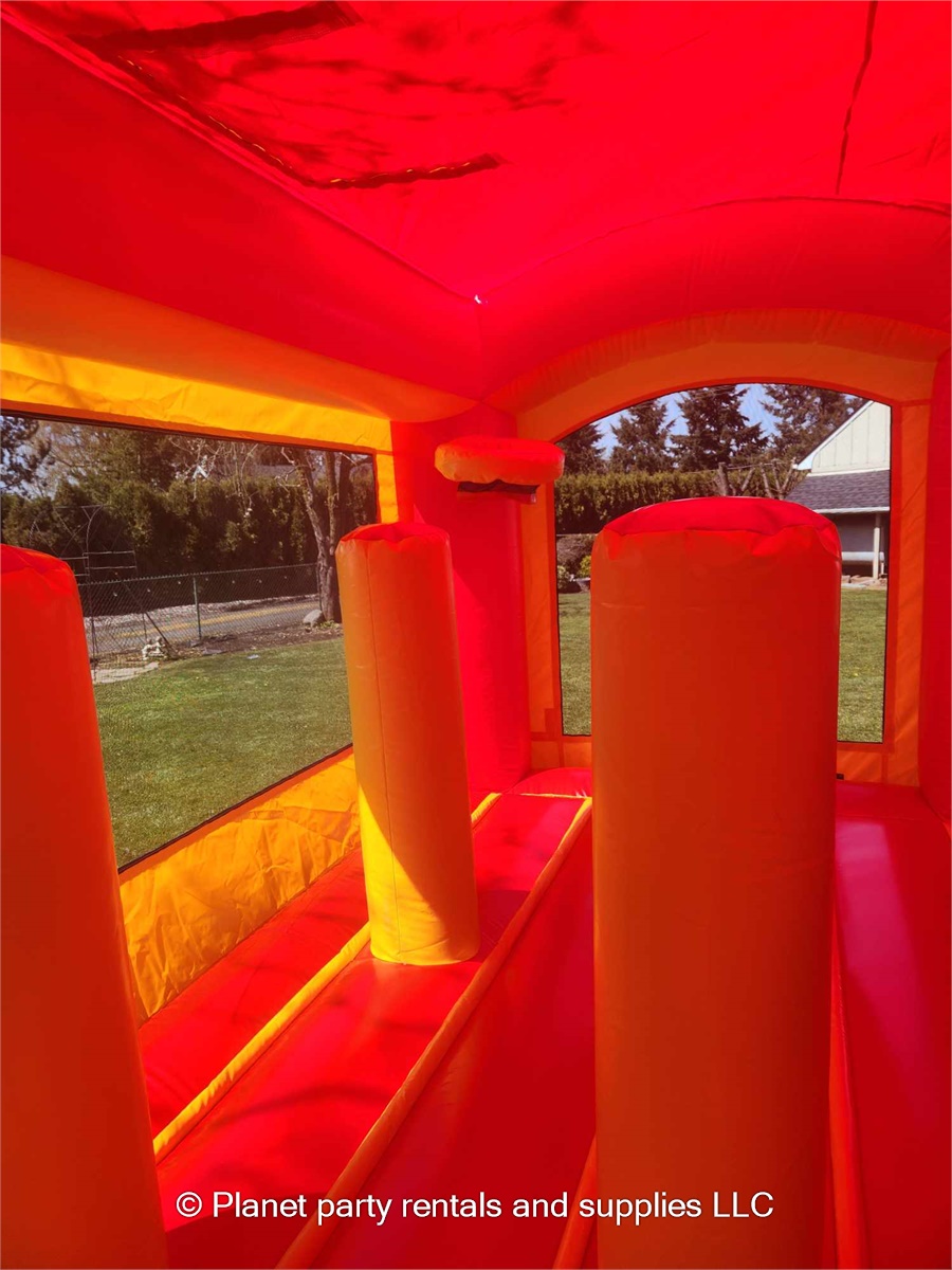 Multicolor bounce house with slide Bounce houses and party supplies