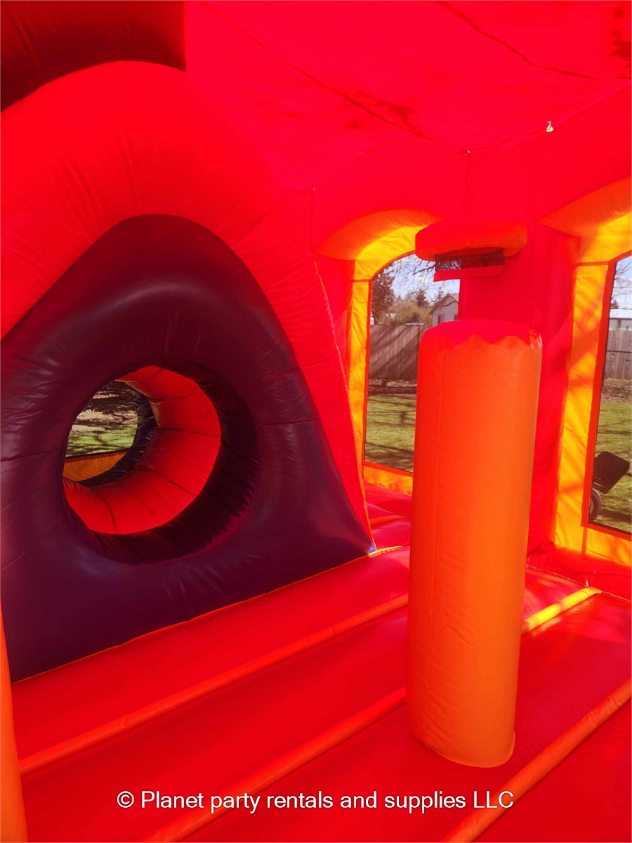Multicolor bounce house with slide Bounce houses and party supplies