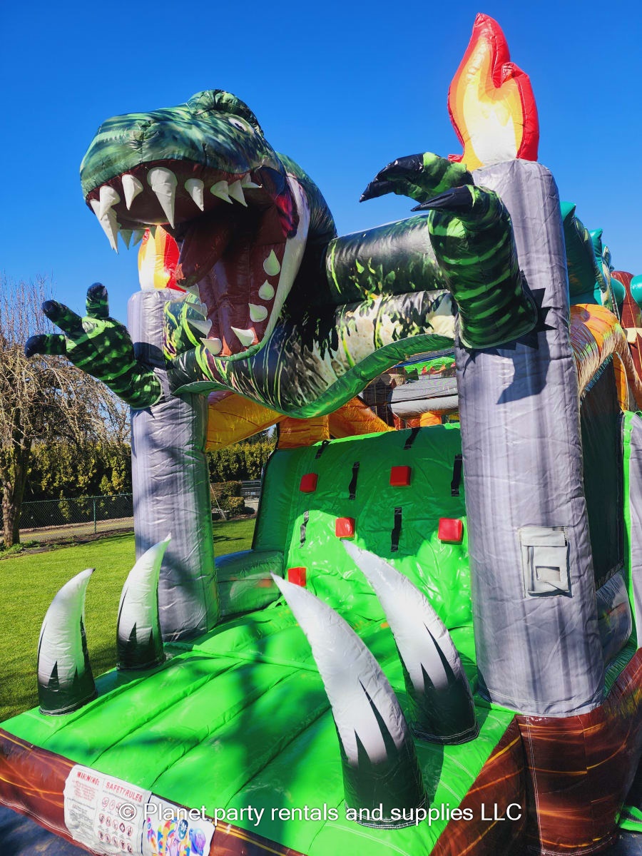 T-Rex Jurassic Obstacle Course - Bounce houses and party supplies in ...