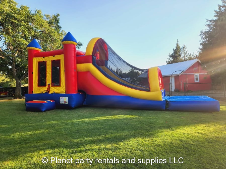Bounce house water slide combo Bounce houses and party supplies in