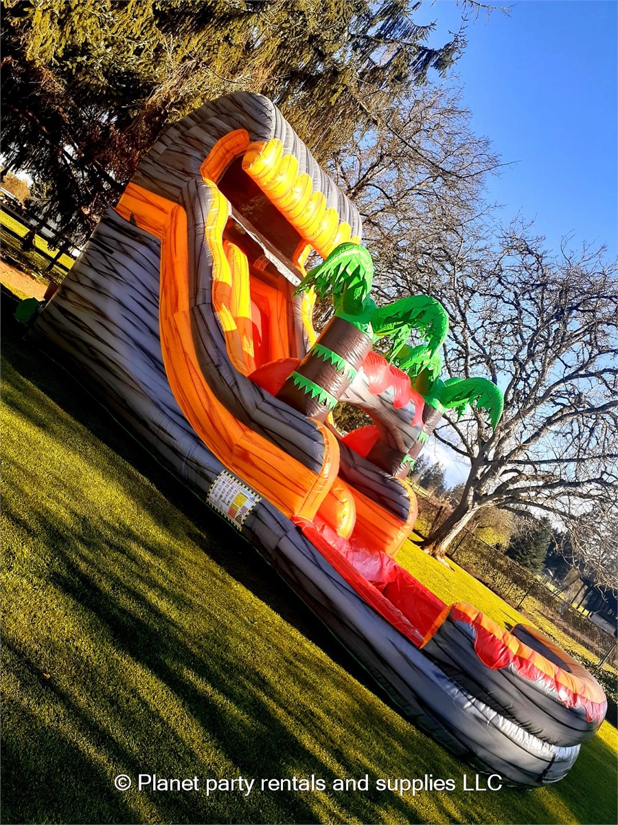 Volcano water slide Best Bounce houses and party supplies service in